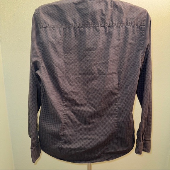 Guess Men’s Button Up, Grey W/ White Diamond Print, Sz M business or casual - Picture 3 of 8